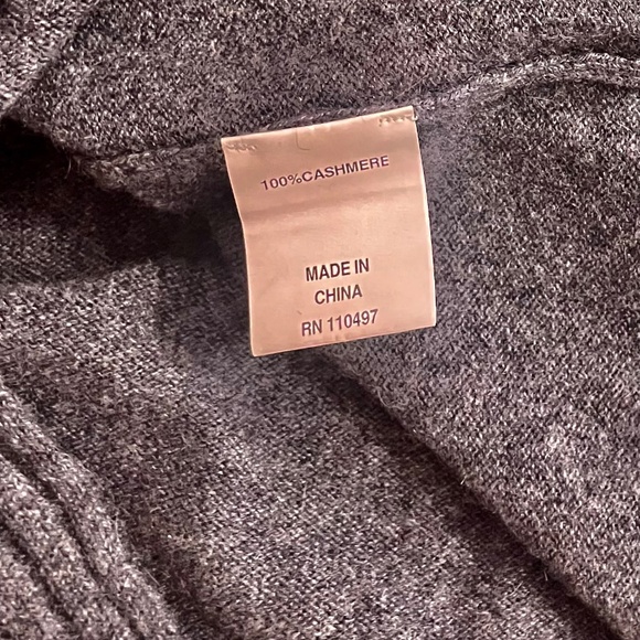 Inhabit NHBT Cashmere Rib Hem Turtleneck Sweater Charcoal Gray Size P X-Small - Picture 11 of 13